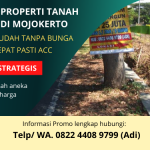 Jual Tanah Murah Terbaik di Mojokerto | Lokasi Strategis Harga Murah | WA. 0822 4408 9799 (Adi)