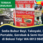 Jual Booth Portable Murah di Bekasi | Sedia Bubur Bayi, Takoyaki, Gerobak, Semi Kontainer | WA. 0813 9845 7135