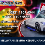 Jasa Wrapping Sticker Mobil Jakarta Murah | Penyedia Layanan Wrapping Sticker Murah | WA. 0821 1107 4544