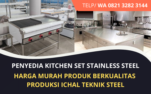Sedia Kitchen Set Stainless Steel Lengkap Murah