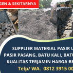 Supplier Material Bahan Bangunan di Sragen Karanganyar Ngawi Surakarta dan Boyolali | WA. 0812 3915 0048