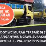 Jasa Sedot WC Murah Bergaransi di Sragen Karanganyar Ngawi Surakarta dan Boyolali | WA. 0812 3915 0048