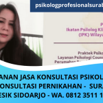 Layanan Jasa Konsultasi Psikologi | Konsultasi Pernikahan | Surabaya Gresik Sidoarjo | WA. 0812 3511 1900