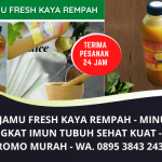 Sedia Minuman Jamu Fresh Kaya Rempah Immune Booster | Harga Promo Murah | WA 0895 3843 24367