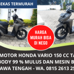 Jual Cepat Motor Bekas Honda Vario 2019 Bagus Mulus di Semarang Jawa Tengah | Telp/WA. 0815 2613 2528