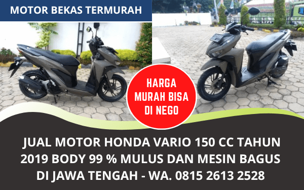 Jual Murah Motor Bekas Honda Vario 2019 di Semarang