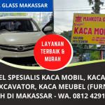 Bengkel Spesialis Kaca Mobil Murah Terbaik dan Bergaransi di Makassar | Telp/WA 0812 4291 1888 /  0823 9505 0779